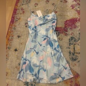 Cotton Candy Floral Blue and Pink Dress